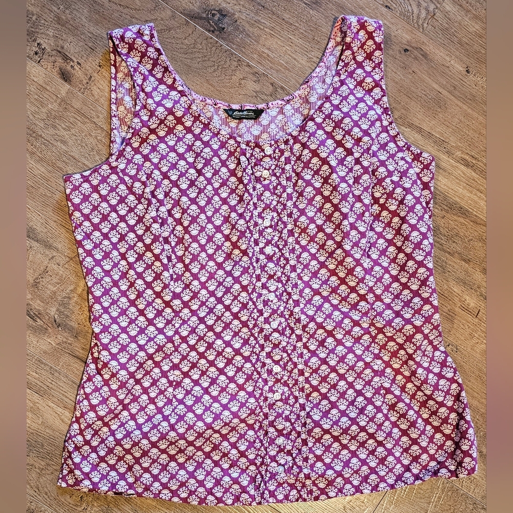 Eddie Bauer Sleeveless Blouse Size XL